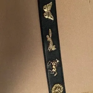 Gucci | Accessories | Gucci Gg Animal Stud Black Leather  display picture 1